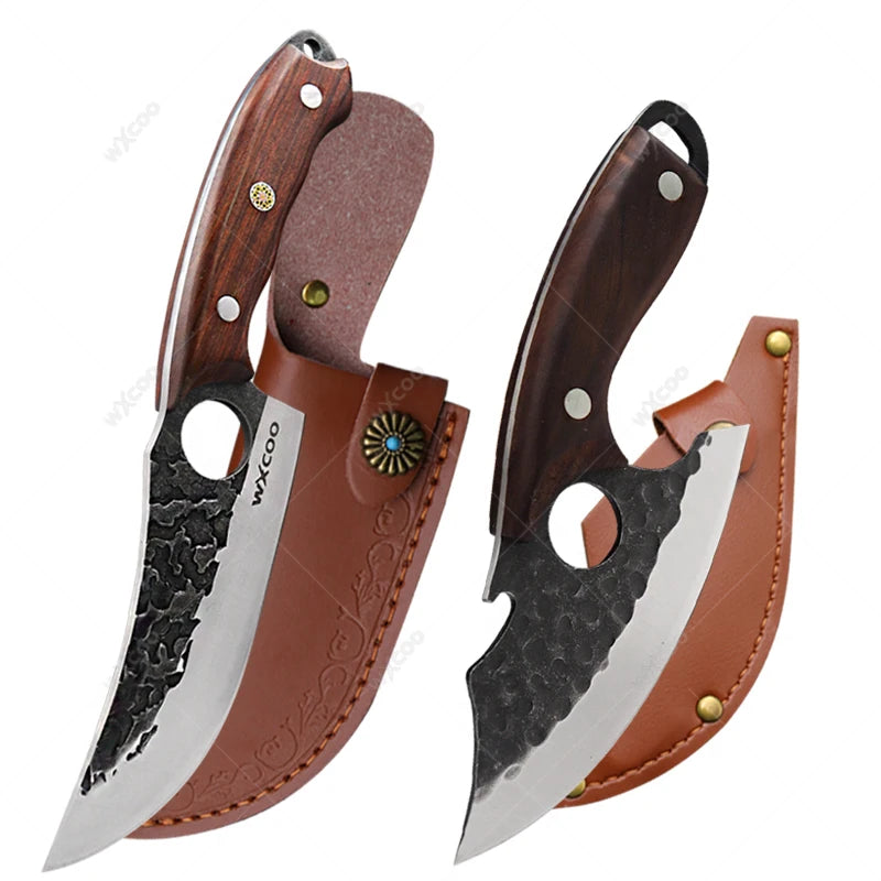 Professional Stainless Steel Boning Knife with Cover | 14.5cm Boning Knife Axl 2pcs AC