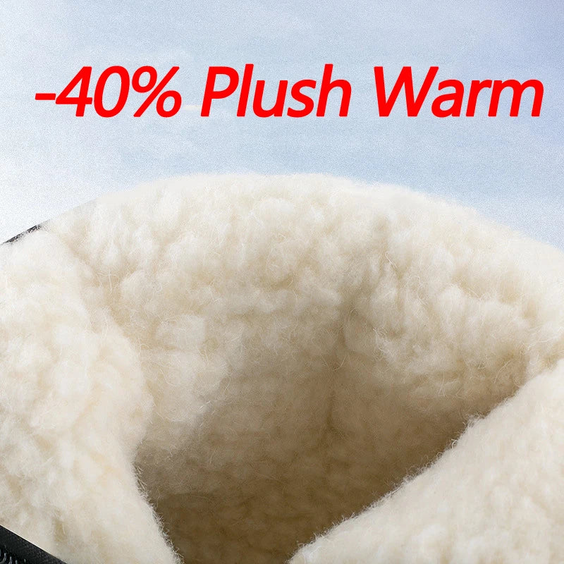 Men's Waterproof Snow Boots – Plush Lined Non-Slip Ankle Boot Men's Snow Boots Axl