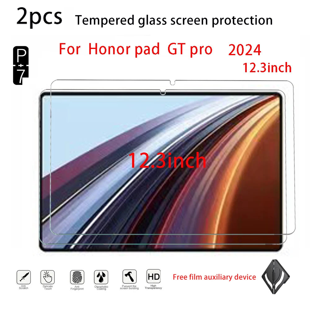 2-Pack HD Tempered Glass Screen Protector for Honor MagicPad Tablet Screen Protector Axl for GT pro 12.3