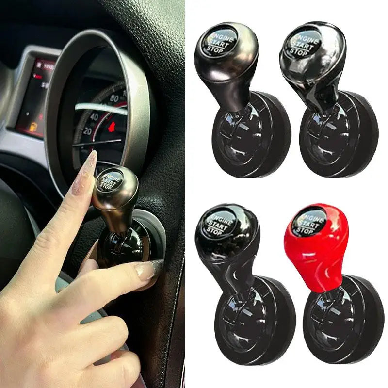 Retro Joystick Car Start Button Cover – Aluminum Decor Cap Car Button Decor Axl