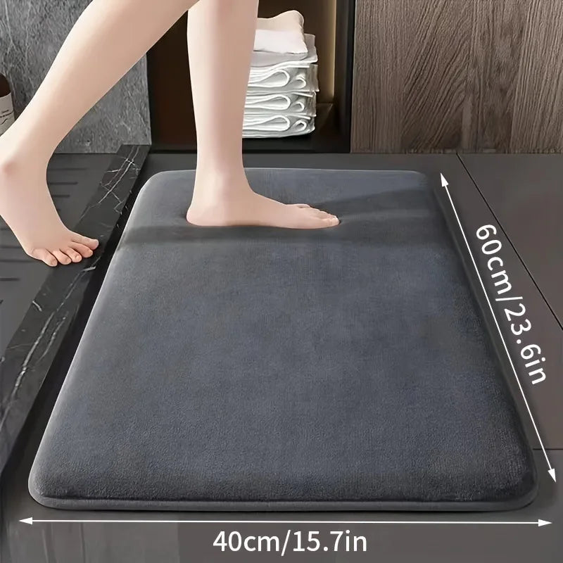 Super Absorbent Anti-Slip Coral Velvet Bath Mat & Door Mat Bath Mat Axl