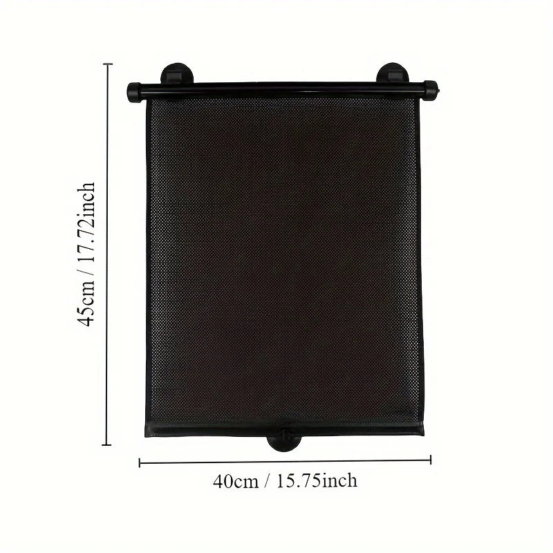 Retractable Car Sunshade – UV-Blocking Window Shade Car Window Sunshade Axl Black