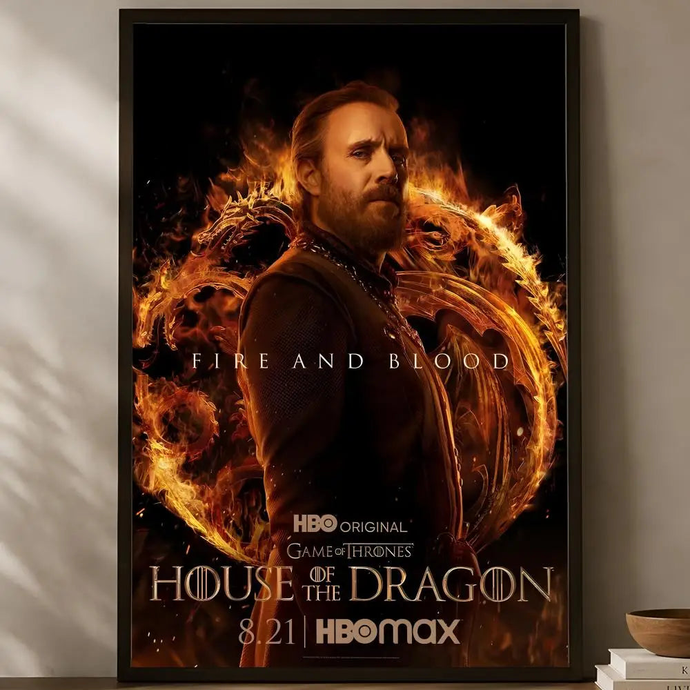 House of the Dragon HD PVC Self-Stick Wall Poster | Waterproof Wall Art Poster Axl White09 60X90cmNoframe