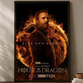 House of the Dragon HD PVC Self-Stick Wall Poster | Waterproof Wall Art Poster Axl White09 60X90cmNoframe