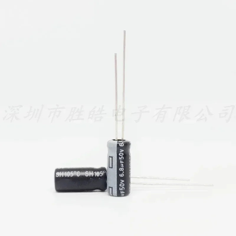 NioCen 50V 6.8uF Aluminum Electrolytic Capacitors 5x11mm Electrolytic Capacitor Axl 2PCS
