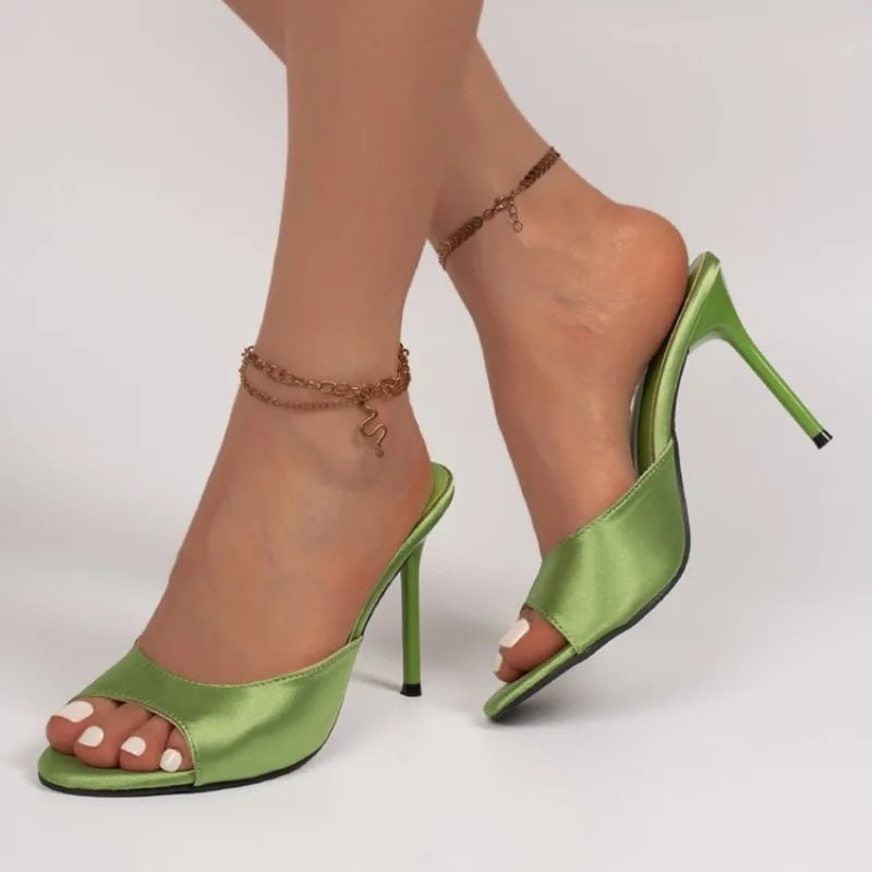 Women's Roman High Heel Sandals – Open Toe Slip-On Slides High Heel Sandals Axl