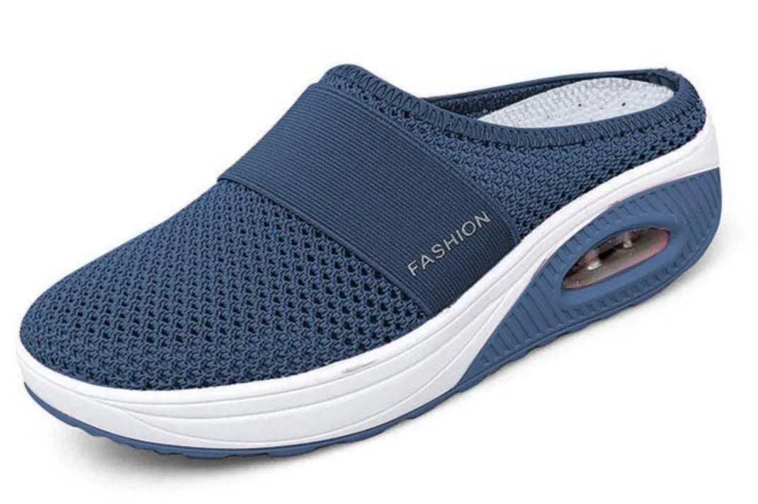 Women's Mesh Mule Slippers – Slip-On Flat Shoes Sizes 5–14 Mule Slippers Axl