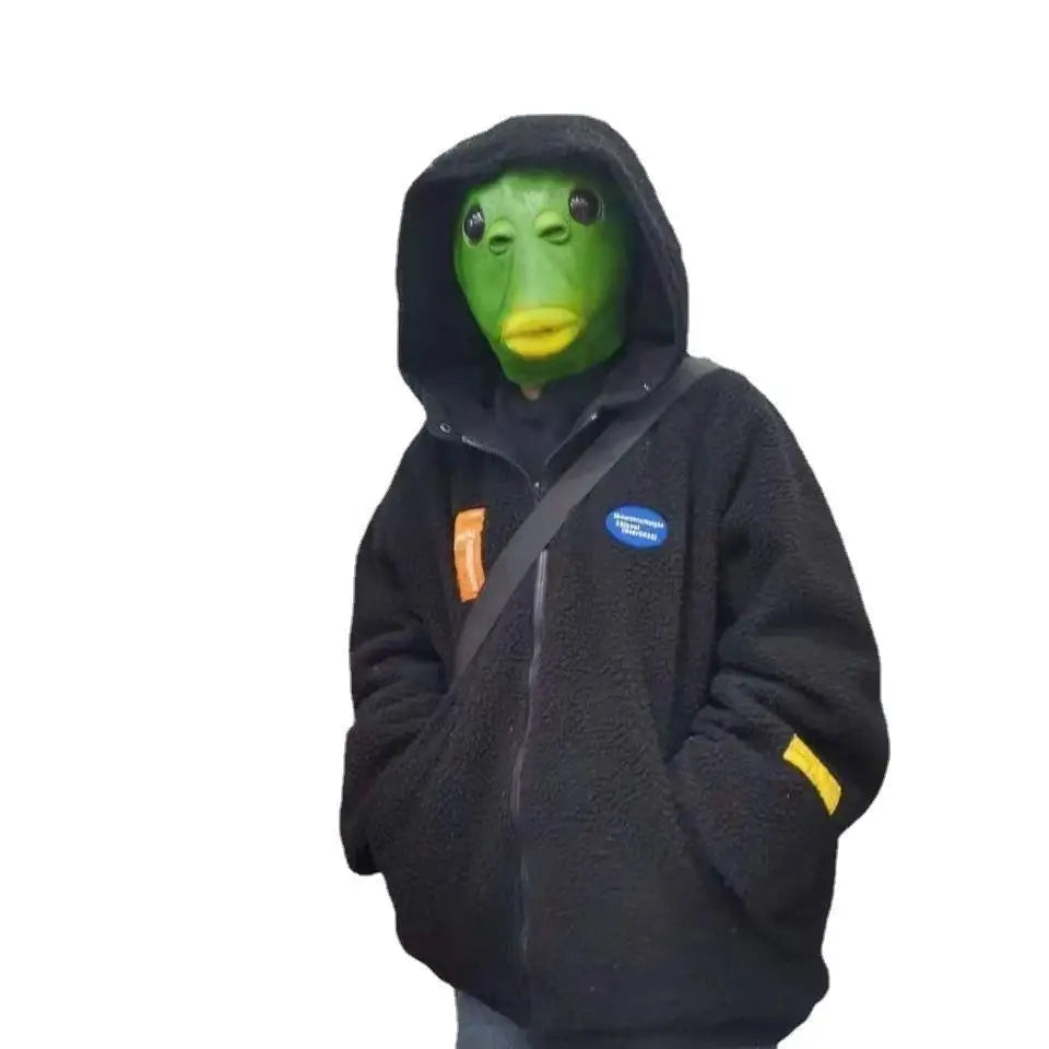 Green Fish Head Mask – Full Face Funny Animal Costume Costume Mask Axl