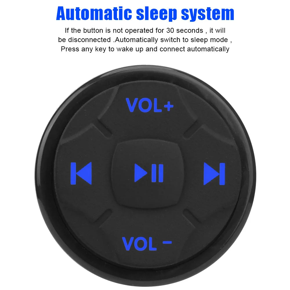 Bluetooth Steering Wheel Remote – 5-Key Car Media Controller Car Remote Control Axl