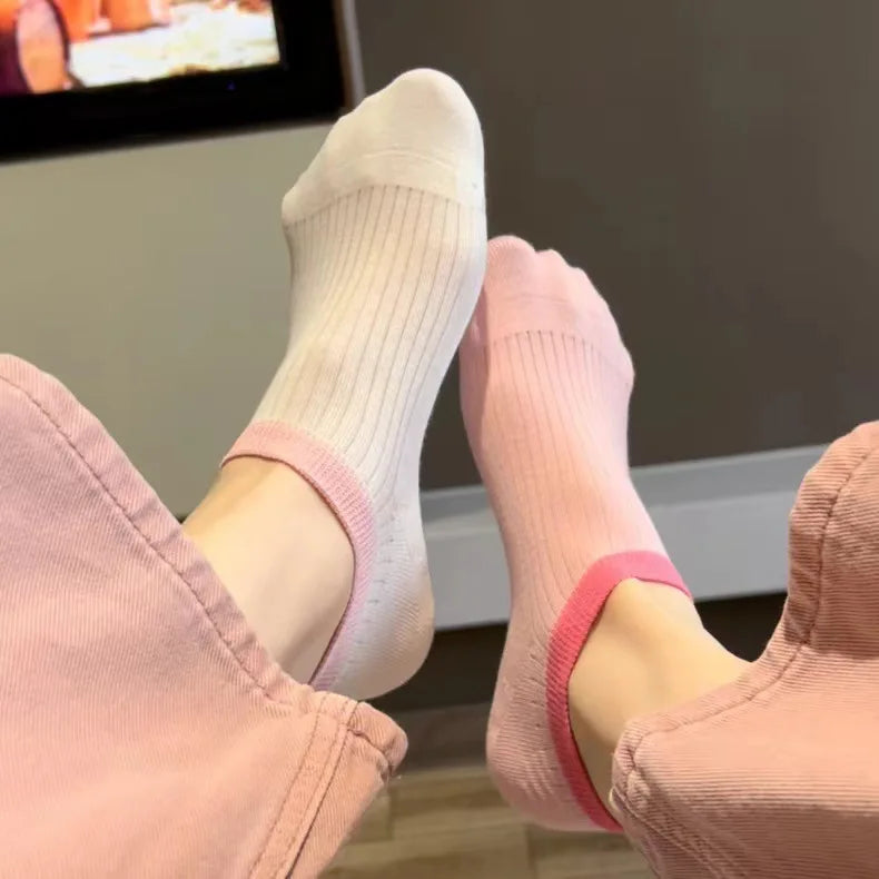 Women's Bear Pattern Low-Cut Socks – 5 Pairs | Cute & Comfy Women's Ankle Socks Axl