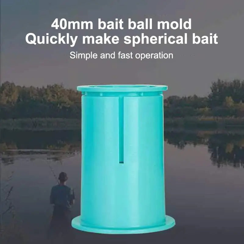 Carp Boilies Bait Ball Maker Mold – 40mm Quick Release Tool Fishing Bait Mold Axl