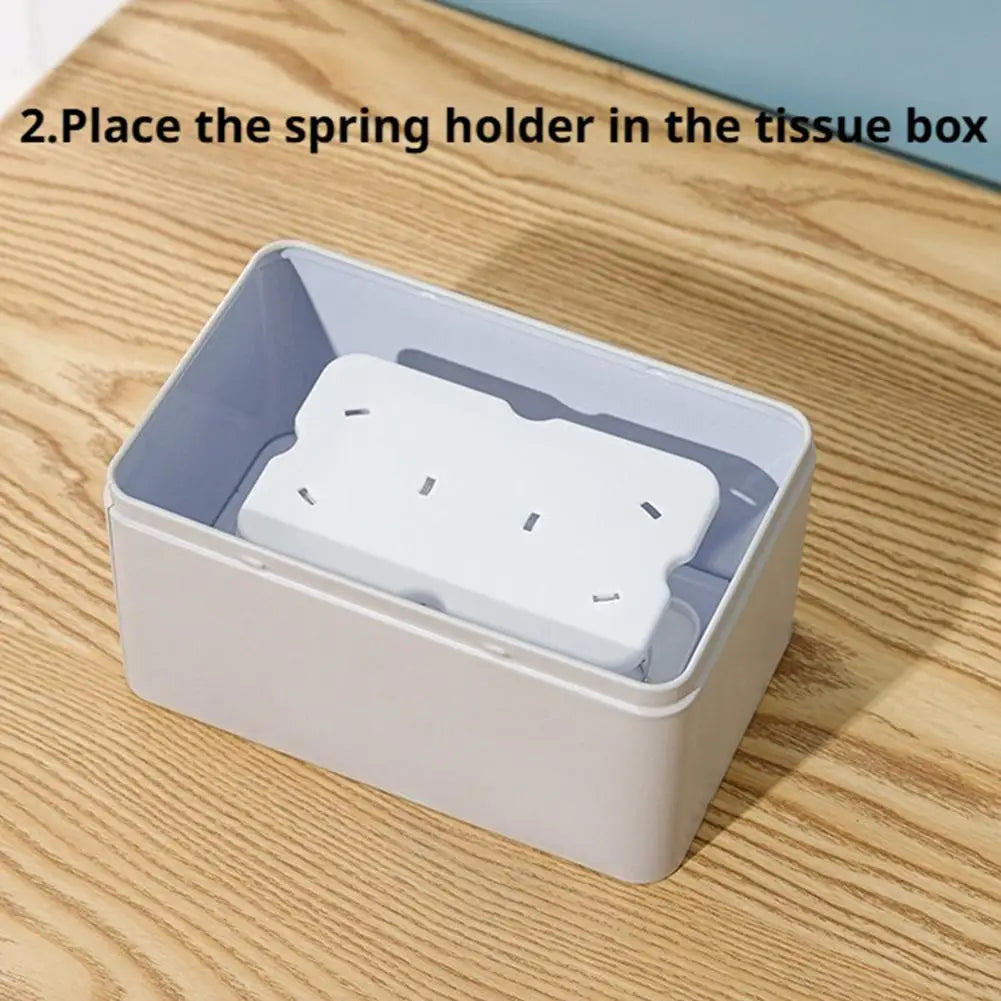 Spring-Loaded Tissue Dispenser – Auto Lift Holder for Home & Office Tissue Box Dispenser Axl