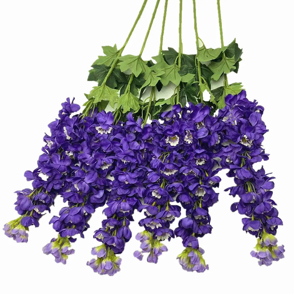 Artificial Delphinium Branch 100cm – Silk Larkspur Flower Stem Artificial Flower Branch Axl