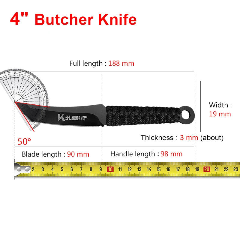 InLeung Hand-Forged Boning Cleaver Chef Knife – Stainless Steel Chef Kitchen Knife Axl