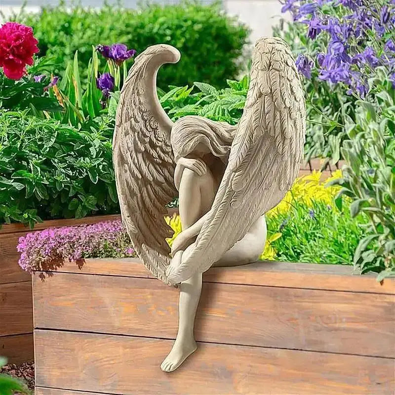 Redemption Angel Statue – Resin Sculpture Home & Garden Décor Decorative Sculpture Axl