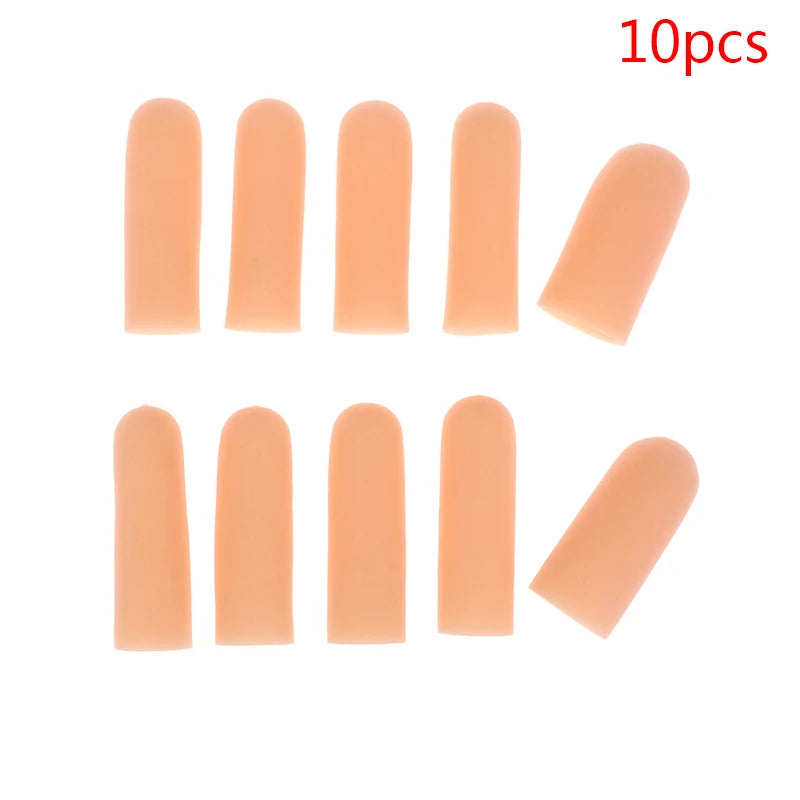 Silicone Gel Finger Protectors 10-Pack – Thumb & Toe Caps Finger Toe Protectors Axl