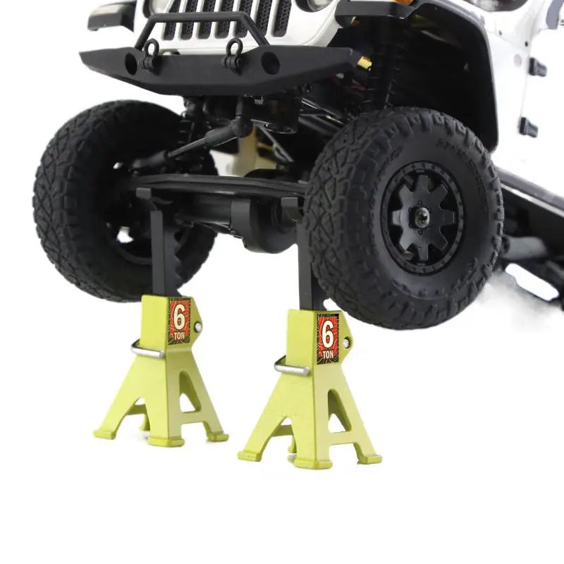 RC Car Scale Jack Stands – Metal Lift for 1/24 & 1/18 Models RC Scale Accessory Axl