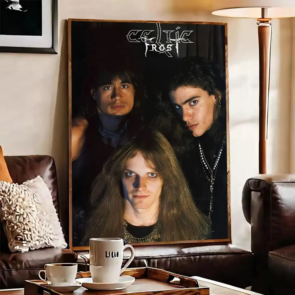 Celtic Frost Canvas Wall Art – Rock Band Poster Unframed Canvas Wall Art Axl