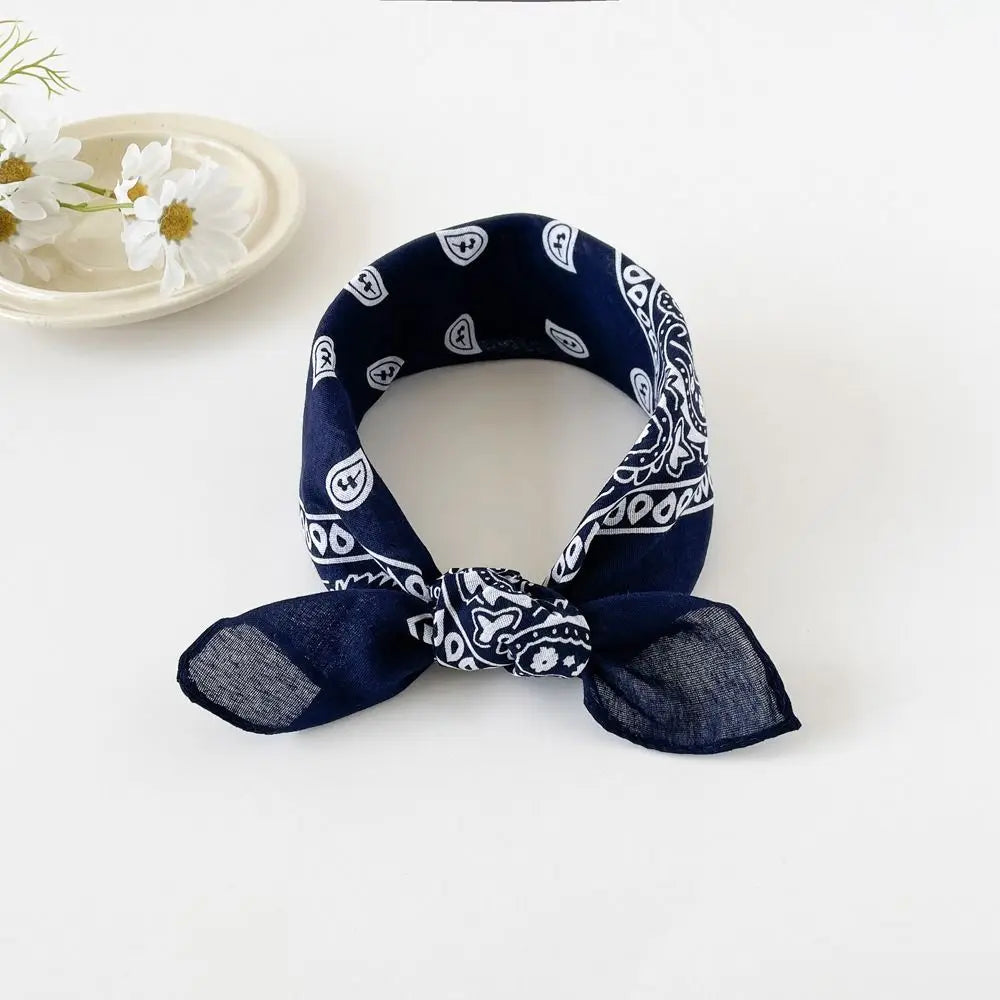 Women's Cashew Print Square Scarf – Hair Band & Headband Printed Square Scarf Axl style 1