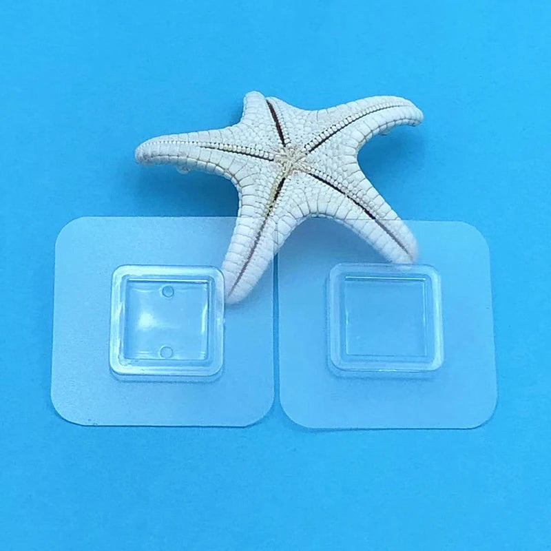 Transparent Self-Adhesive Wall Hook with Wire Shelf | No Drill Adhesive Wall Hook Axl