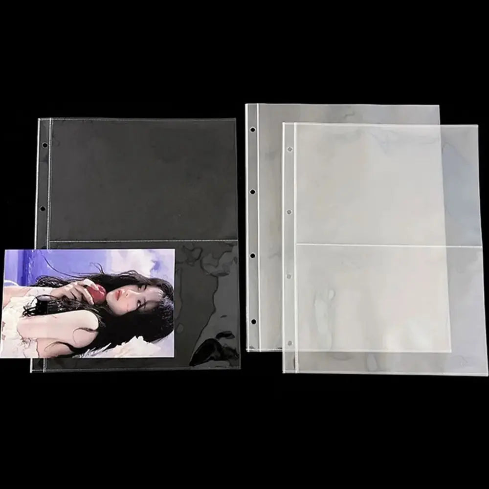 A4 Clear Photo Album Refill Pages – 4-Ring Binder Card Sleeves Binder Refill Pages Axl
