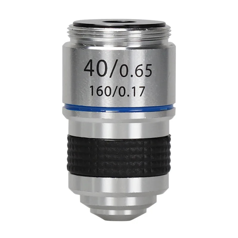 Achromatic Microscope Objective Lens 4X 10X 40X 100X Oil Set Microscope Objective Lens Axl