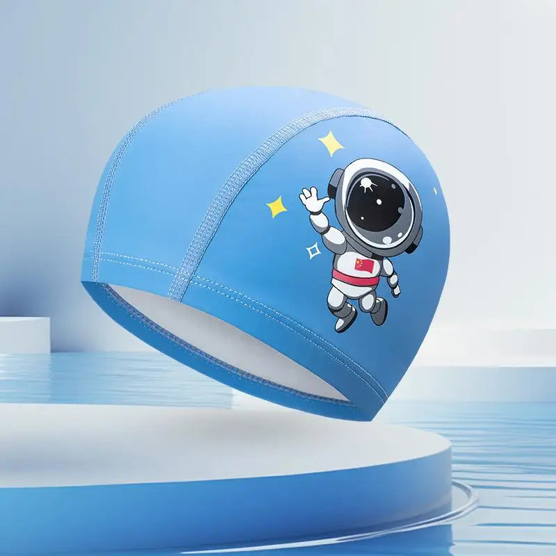 Kids Cartoon Swim Cap – Waterproof High-Elastic Silicone Hat Kids Swim Cap Axl A8