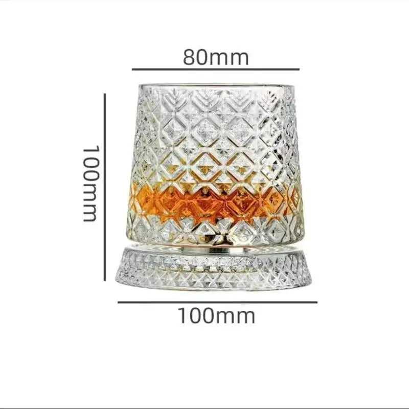 Tumbler Rotating Wine Glass – Non-Spill Swivel Whiskey Cup Swivel Drinkware Axl A3 201-300ml