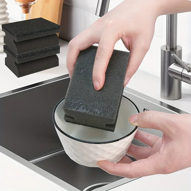 12-Pack Black Kitchen Sponges – Thick, Durable & Absorbent Kitchen Cleaning Sponge Axl