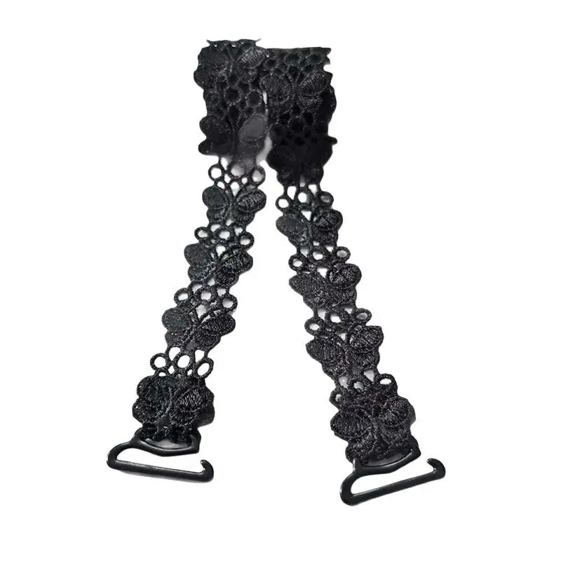 Women's Lace Embroidered Bra Straps – Adjustable & Detachable Bra Straps Axl