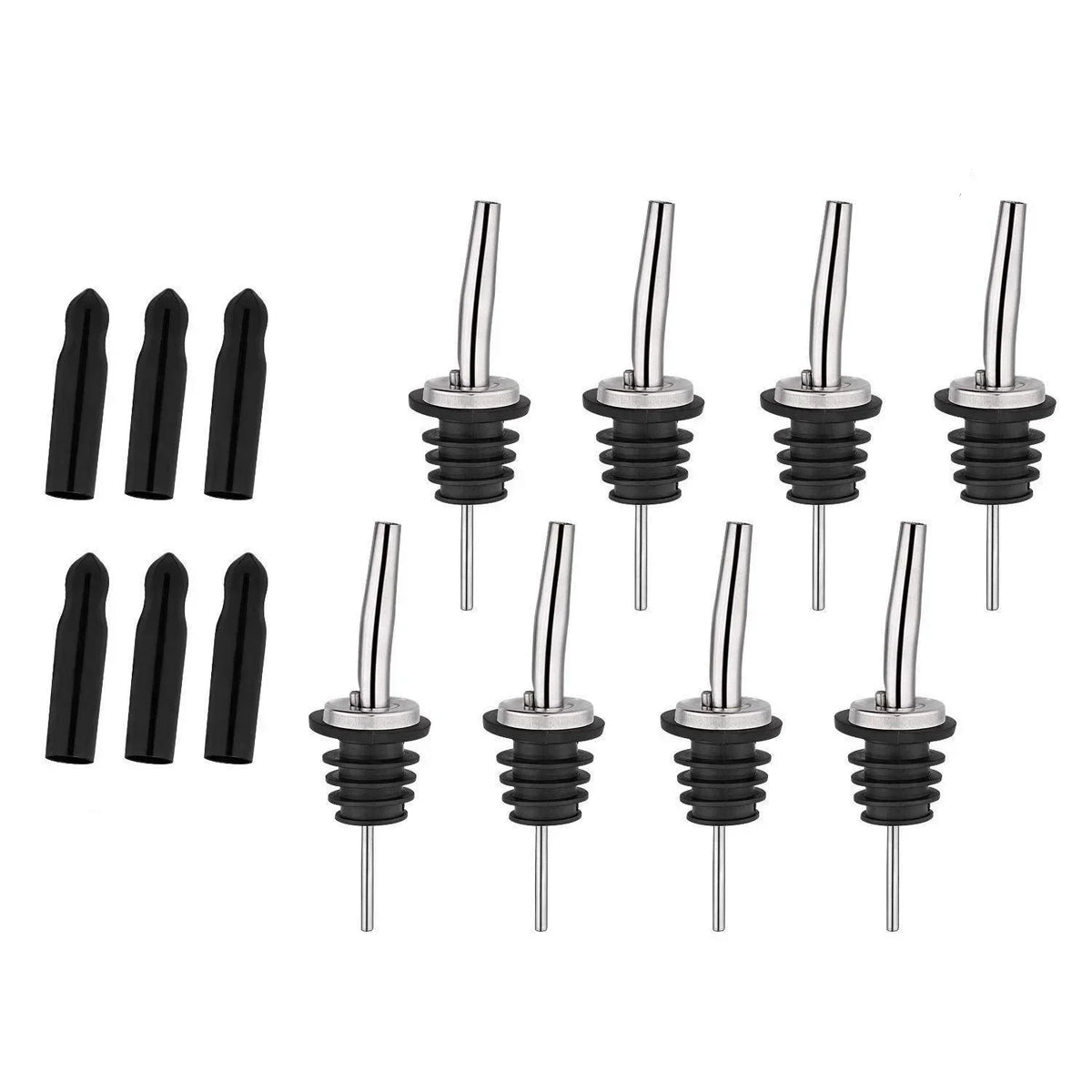 Stainless Steel Bottle Pour Spouts – Bar Cocktail Pourers Bar Pour Spout Axl 1pcs Long cap