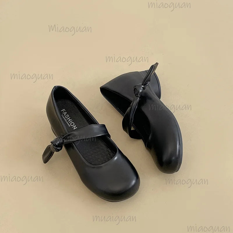 Women's Mary Jane Block Heel Pumps – Buckle Strap 7CM Block Heel Pumps Axl