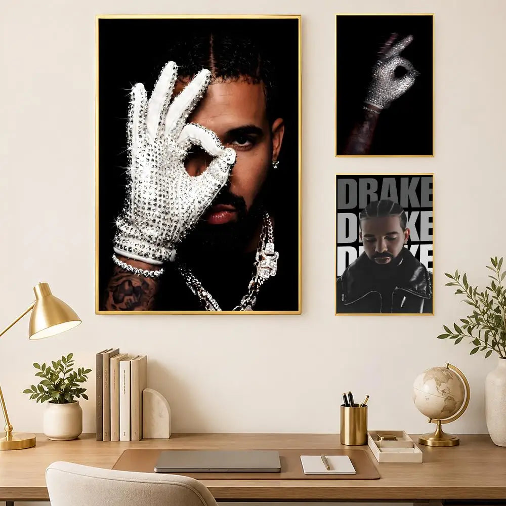 Drake HD Self-Stick PVC Wall Art Poster – Waterproof Decor Wall Art Poster Axl