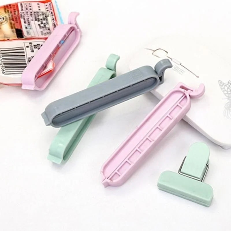 Plastic Bag Clips Set 12/24 Pcs – Food & Snack Bag Sealer Food Bag Clips Axl