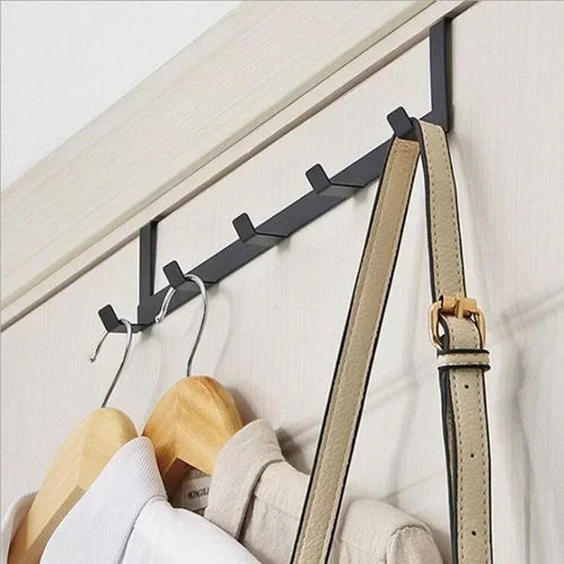 Over-Door Wrought Iron Hook – No-Drill Storage Rack Over-Door Hook Axl