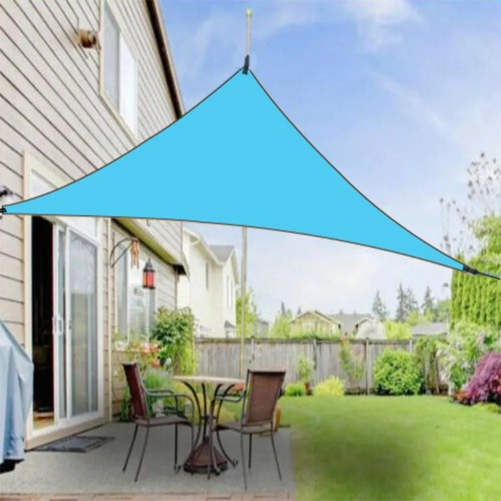 Triangle Shade Sail 3x3x3M – 98% UV Block Outdoor Canopy Outdoor Shade Sail Axl Blue