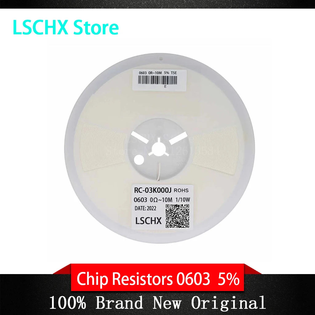 5000 PCS 0603 SMD Resistor Kit 5% – 0Ω to 10MΩ Assortment SMD Resistor Kit Axl 1.1R