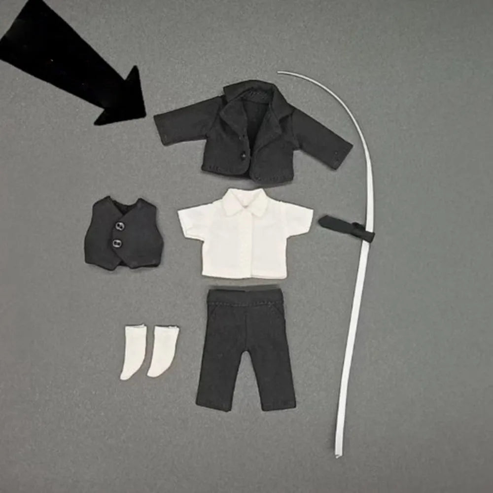 OB11 BJD 1/12 Doll Clothes – Shirt, Vest, Pants, Socks Set Doll Clothing Set Axl 9