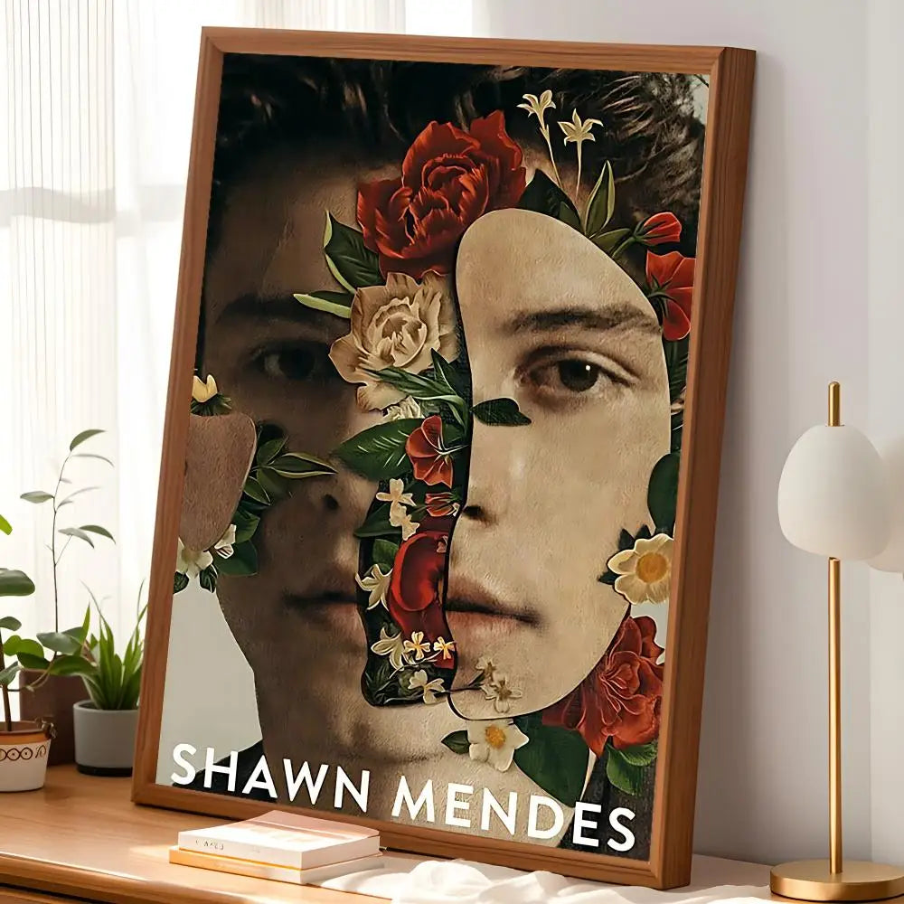 Shawn Mendes Wall Poster – Self-Stick HD Waterproof Art Decor Wall Art Poster Axl