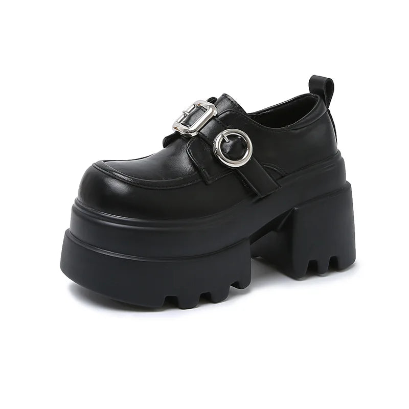 Women's Chunky Platform Mary Jane Pumps – College Style Platform Mary Jane Pumps Axl black 39