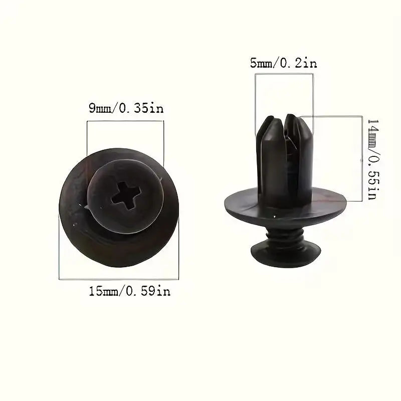 50 Pcs Automotive Fastener Clip Set – Car Body Trim Fixing Clips Automotive Fastener Clips Axl