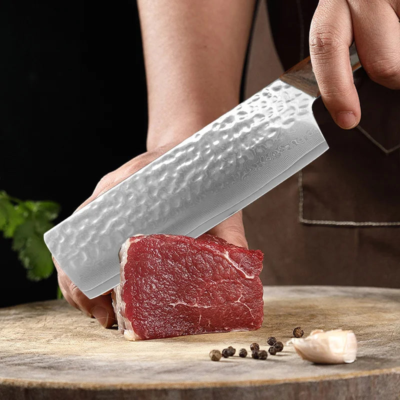 Damascus Kitchen Cleaver – Ultra Sharp Stainless Steel Chef Knife Kitchen Cleaver Knife Axl