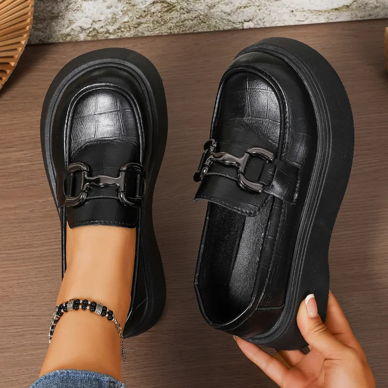 UXST Women's Round Toe Slip-On Loafers – Casual Flat Shoes Women's Loafers Axl