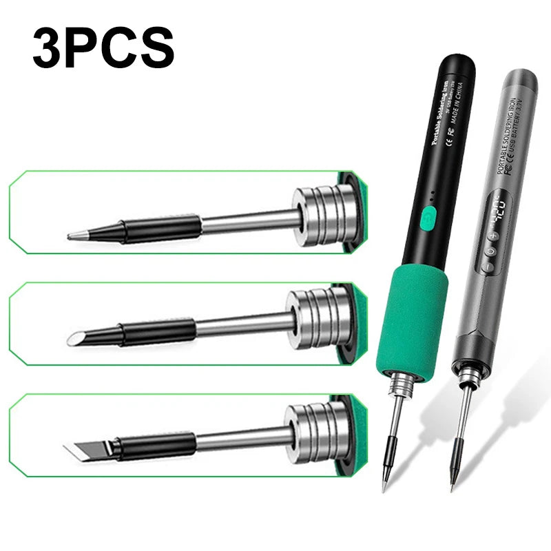 3-Pack USB Soldering Iron Tips 5V – Rework Accessories Soldering Iron Tips Axl