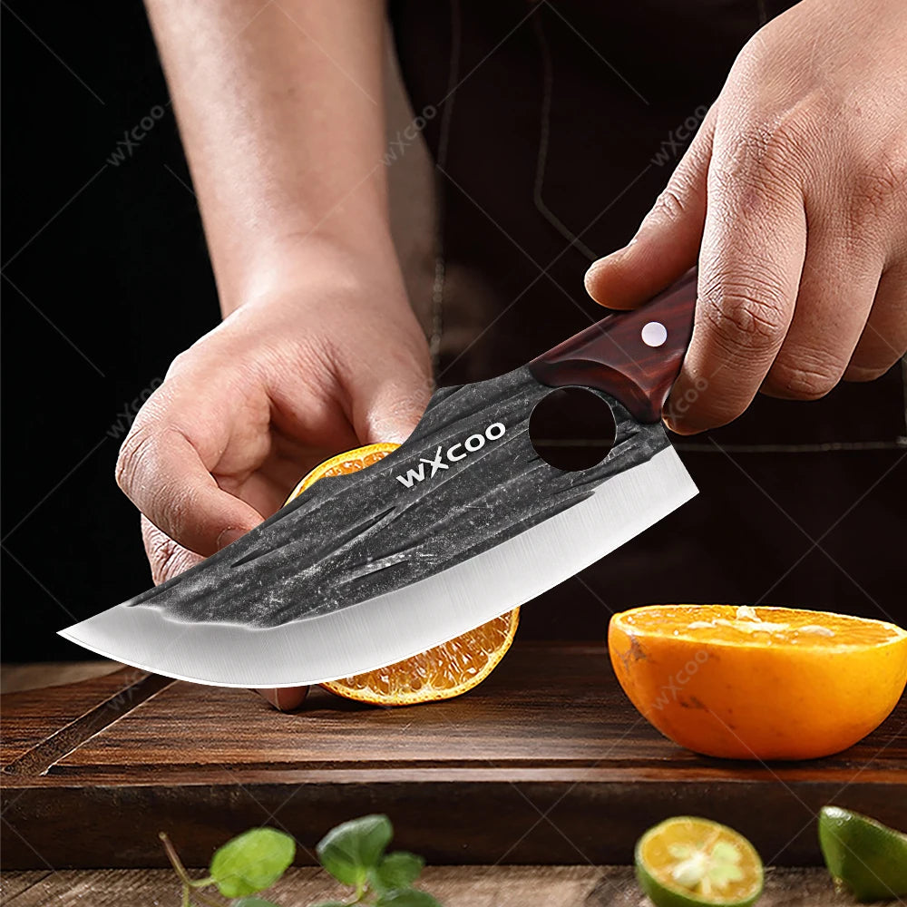 Hand-Forged Stainless Steel Butcher & Boning Knife Set Kitchen Knife Set Axl