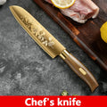 Golden Rose 4-Piece Stainless Steel Kitchen Knife Set Kitchen Knife Set Axl Japanese sword