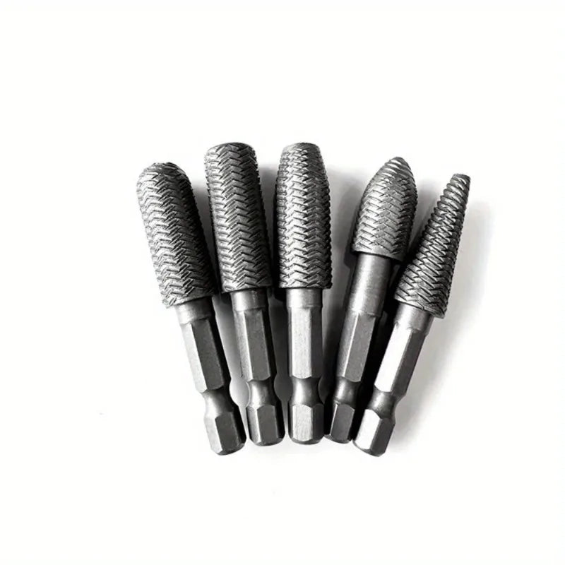 5-Pc Rotary Burr File Set – High Carbon Steel Grinding Bits Rotary Burr File Set Axl