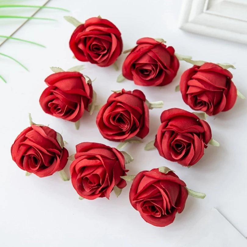 Silk Rose Heads 30/60 Pcs – Artificial Flowers for Weddings Artificial Silk Flowers Axl Color 5 60 PCS