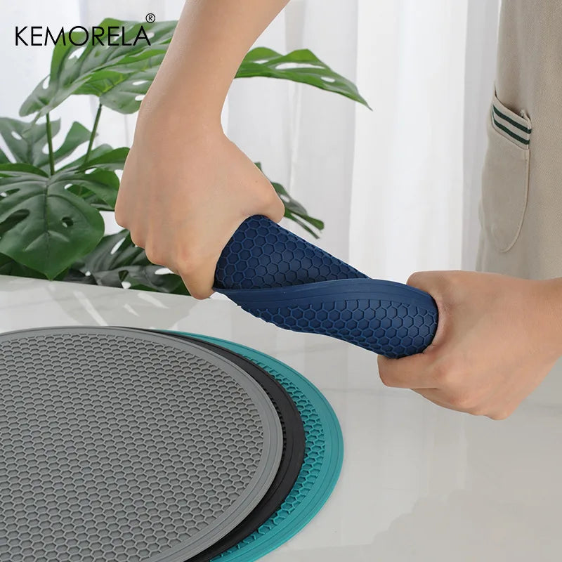 30cm Silicone Placemat – Honeycomb Nonslip Heat-Resistant Mat Silicone Table Mat Axl