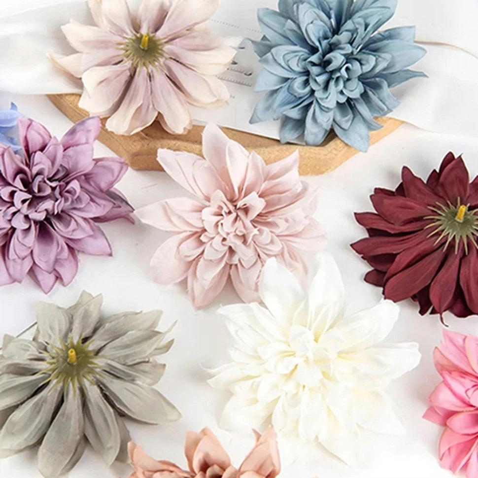 Silk Artificial Rose Flower Heads 5/10 Pcs – Wedding & Home Decor Artificial Flower Heads Axl